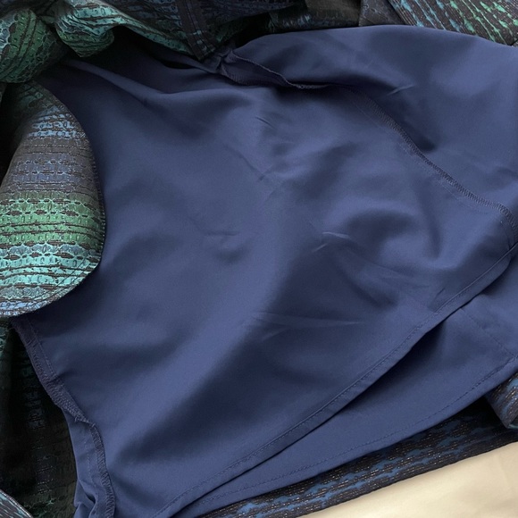 Vince Camuto Metallic Jacquard Fit and Flare Party Dress - Picture 7 of 9